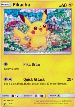Pikachu 4/12 McDonald's Collection 2018