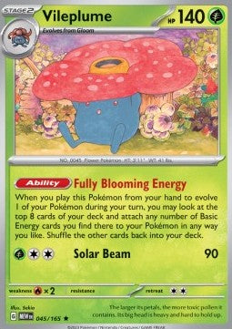 Vileplume 045/165 - 151 (HOLO)