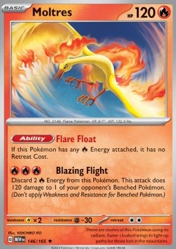 Moltres 146/165 - 151 (HOLO)