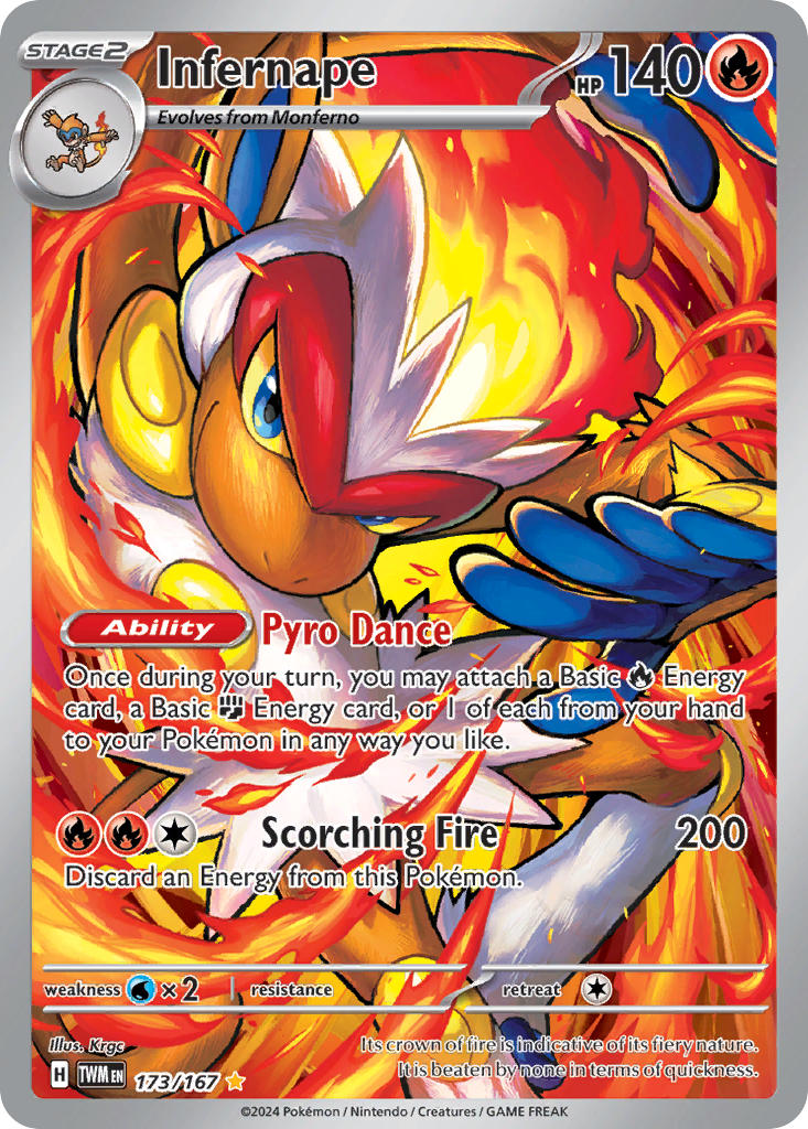 Infernape 173/167 illustration rare