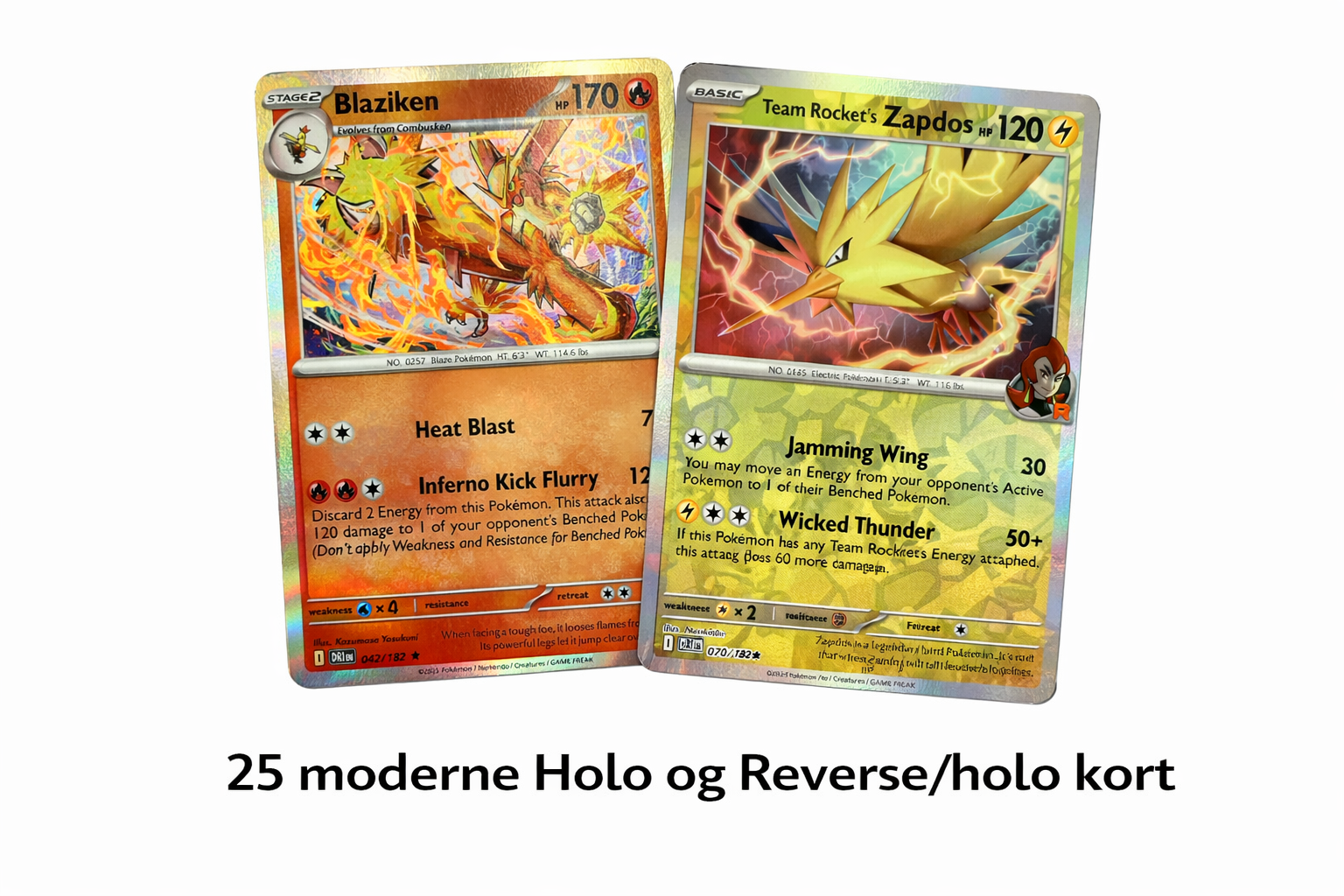 25 Holo og Reverse holo kort