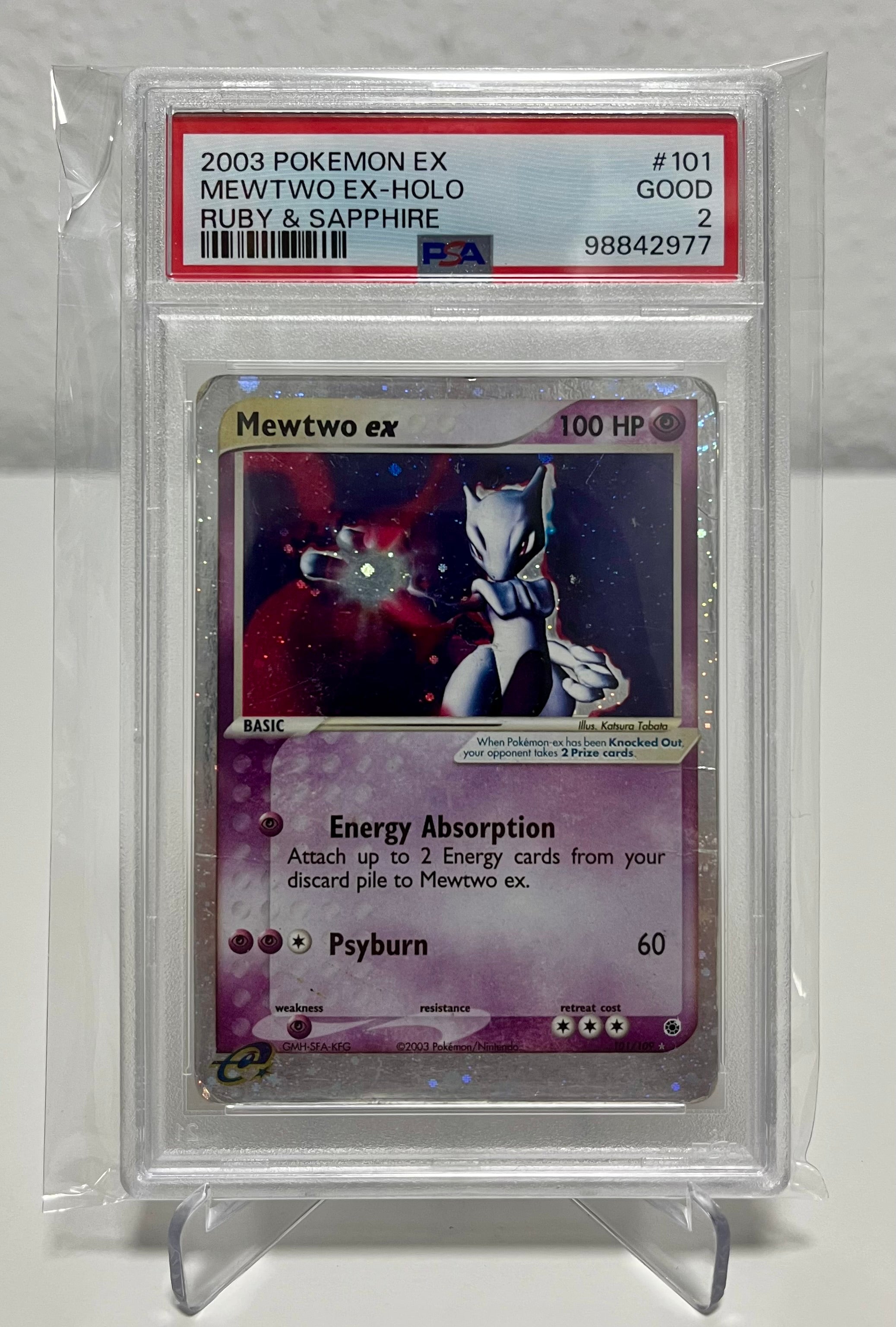 Mewtwo ex ruby and Sapphire PSA 2