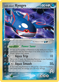 Team Aqua's Kyogre 3/95 Holo