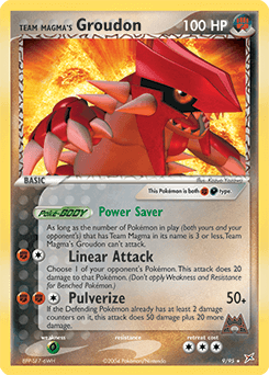 Team Magma's Groudon 9/95 Holo