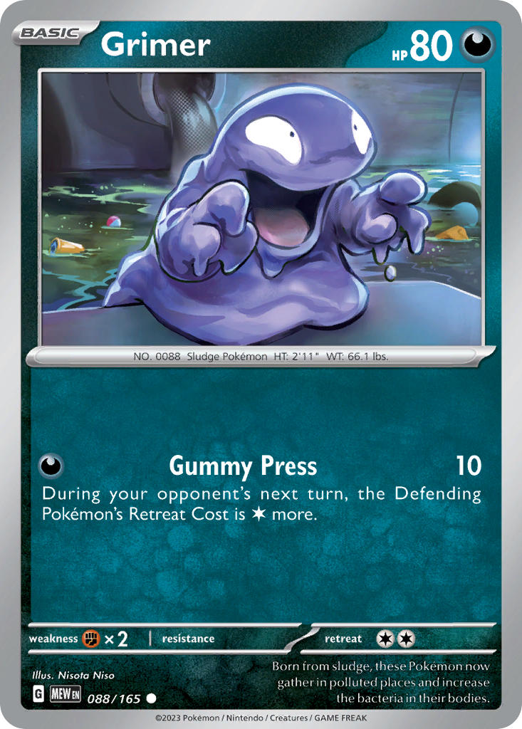 Grimer 088/165 - 151 (reverse-holo)