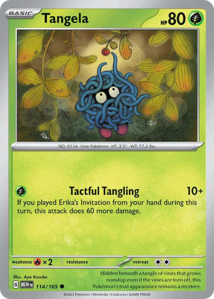 Tangela 114/165 - 151 (reverse-holo)
