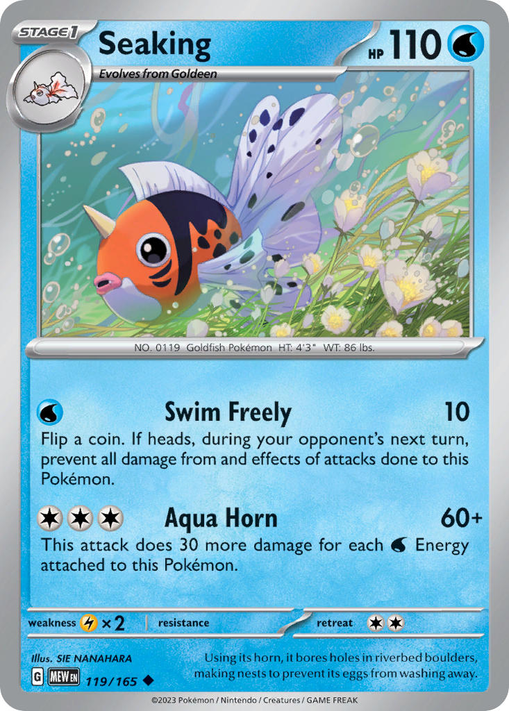 Seaking 119/165 - 151 (Reverse-holo)