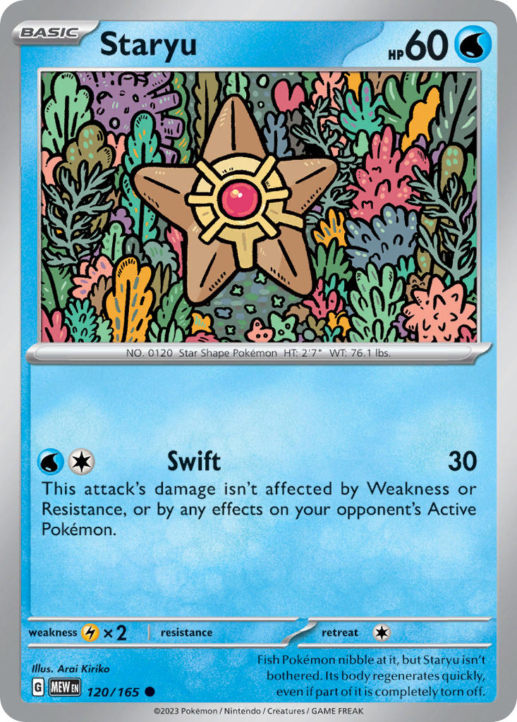 Staryu 120/165 - 151 (reverse-holo)