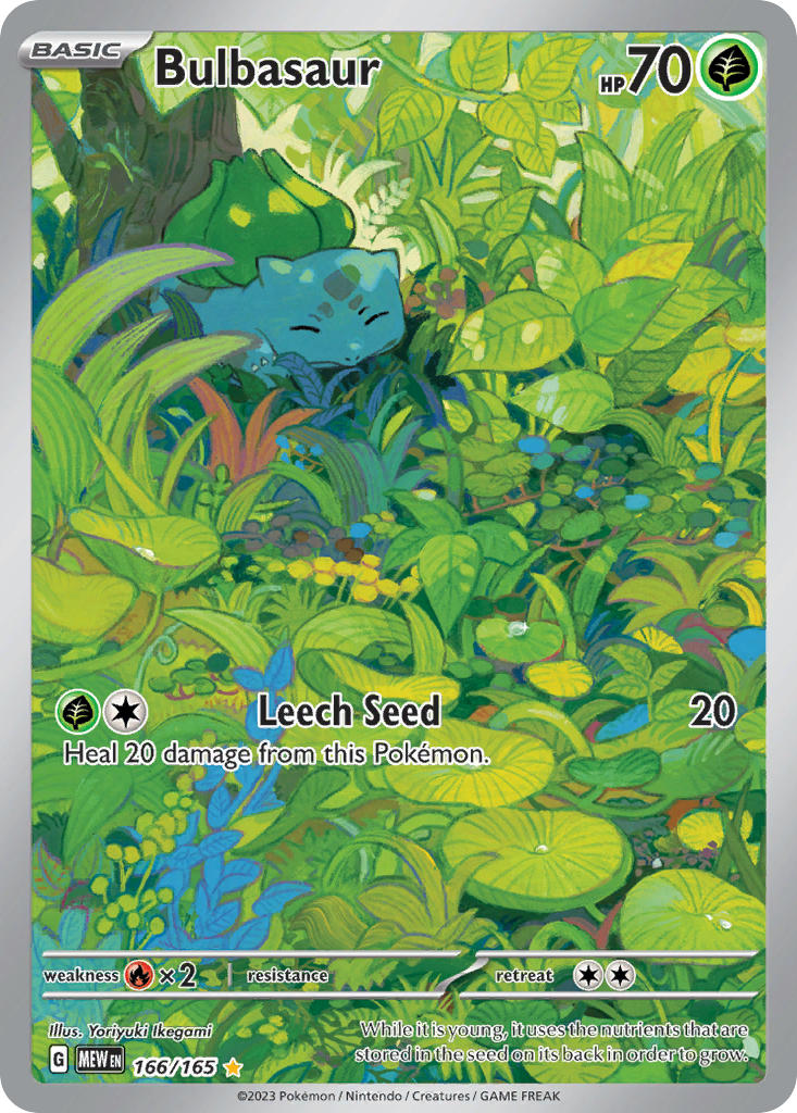 Bulbasaur 166/165 illustration rare