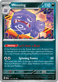 Weezing 110/165 - 151 (HOLO)