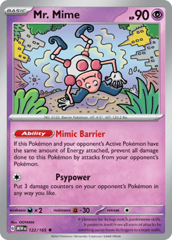 Mr. Mime 122/165 - 151 (HOLO)