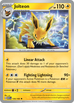 Jolteon 135/165 - 151 (HOLO)