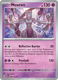 Mewtwo 150/165 Reverse Holo