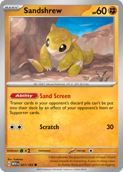 sandshrew 027/165 - 151 (Reverse-holo)