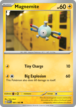 Magnemite 081/165 - 151 (Reverse-holo)