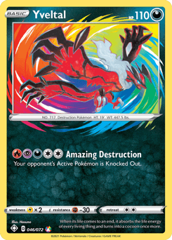 Yveltal 046/072 Amazing Rare